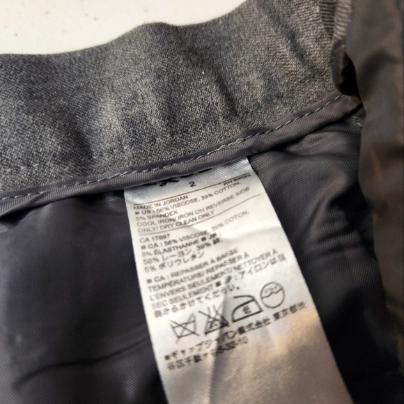 Banana Republic Strecth Straight Leg Gray Jeans EUC Size 2 - Picture 6 of 7